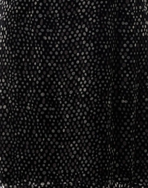 Colette Black Velvet Dot Dress