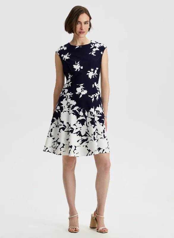 Floral Print Fit & Flare Dress