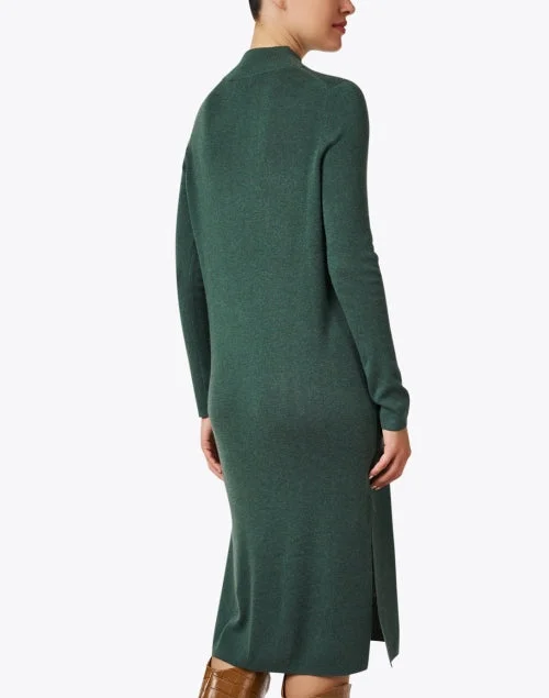 Green Knit Midi Dress