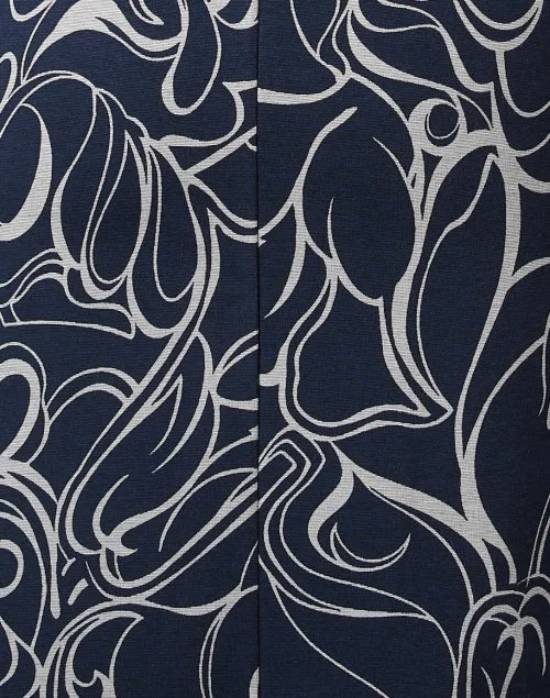 Jumicos Navy Abstract Print Dress