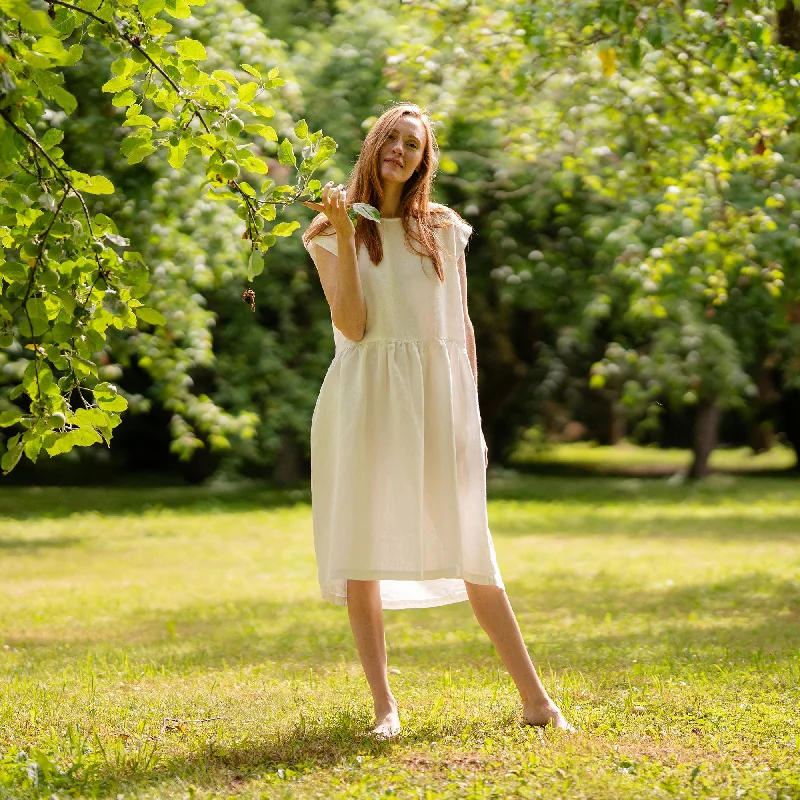 Smock Dress Cecilia Pure White