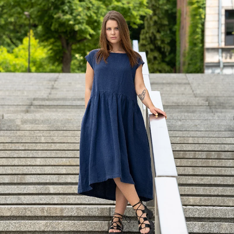 Smock Dress Cecilia Storm Blue