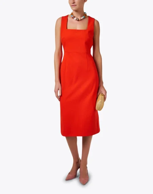 Orange Sheath Dress