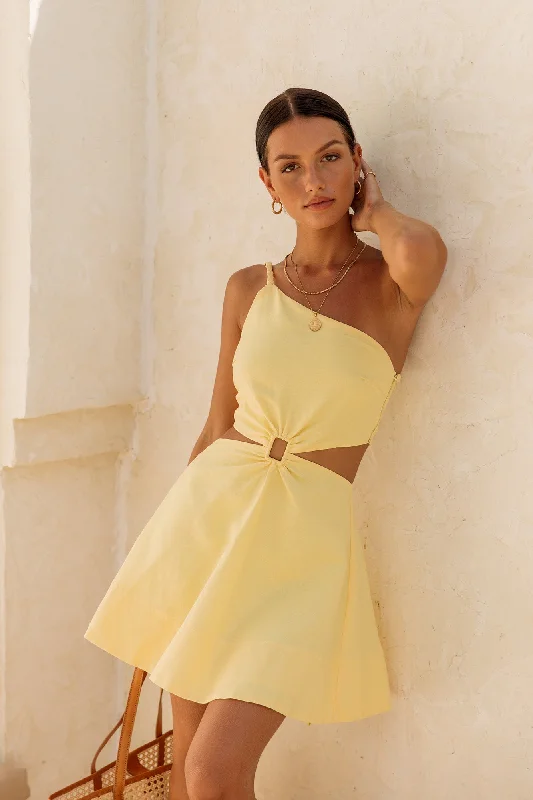 Beginning Of Love Dress Yellow