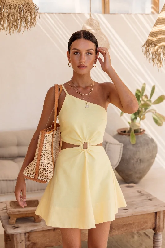 Beginning Of Love Dress Yellow