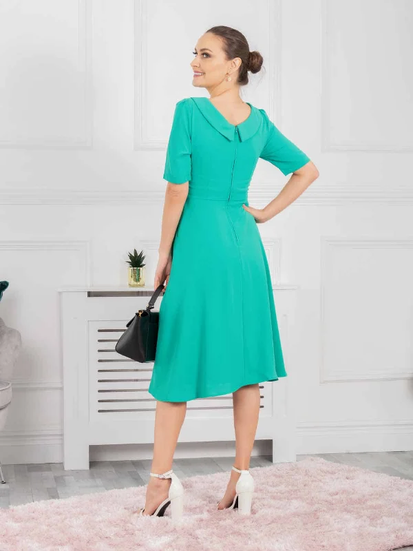 Jolie Moi Gemma Belted Midi Dress, Green