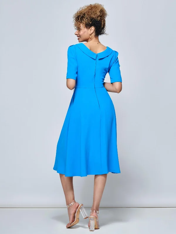 Jolie Moi Gemma Belted Midi Dress, Blue