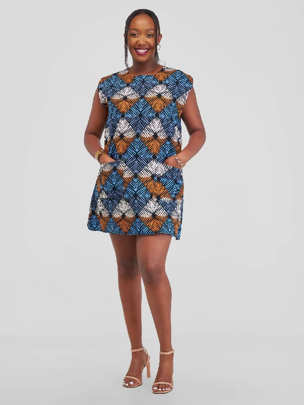 Dewuor Tam Dress - Blue