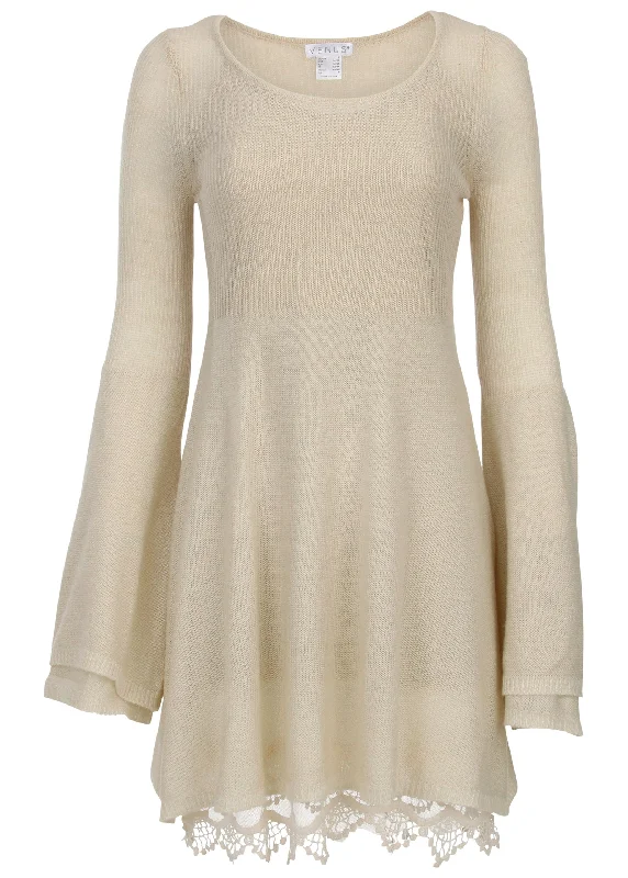 Boho sweater dress - Oatmeal