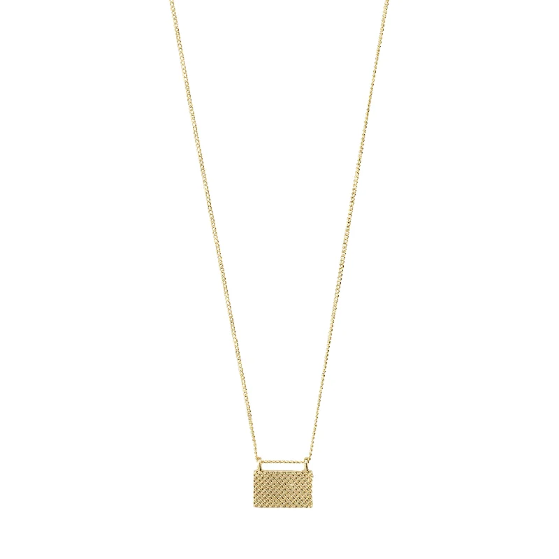 PULSE recycled pendant necklace gold-plated