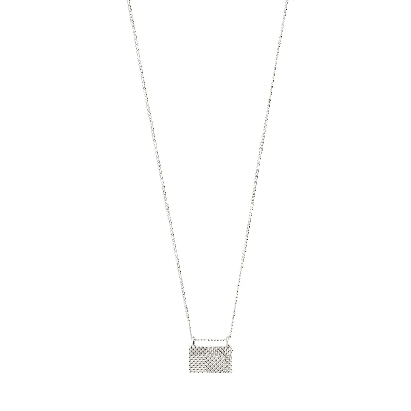 PULSE recycled pendant necklace silver-plated