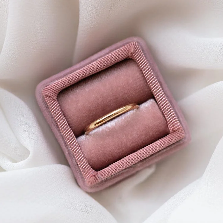 14k Delicate Yellow Gold Wedding Band