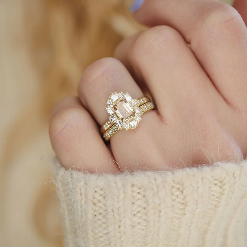 2mm Notched Deco Diamond Eternity Ring