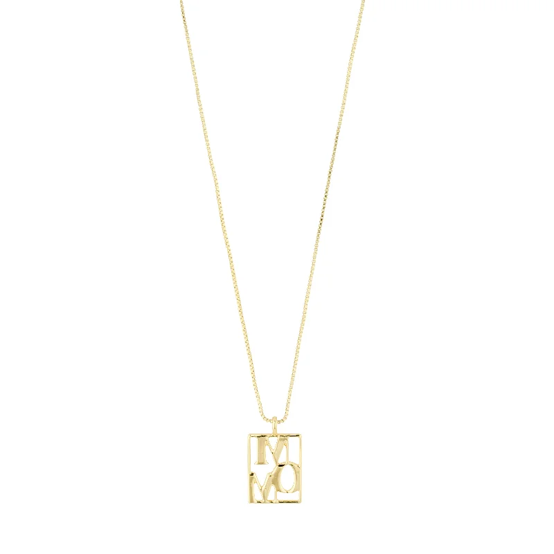 LOVE TAG, recycled MOM necklace gold-plated