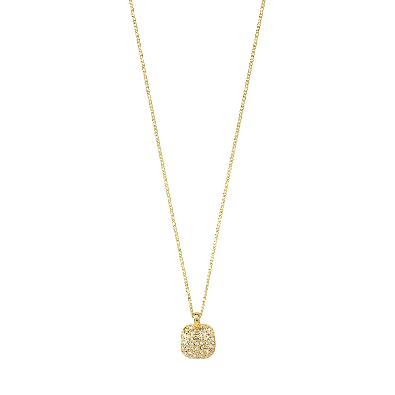 CINDY recycled crystal pendant necklace gold-plated