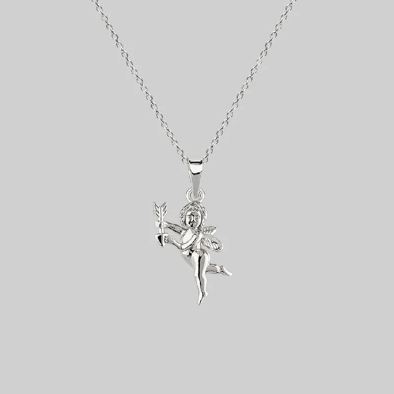 Silver / Single Cherub with Arrow