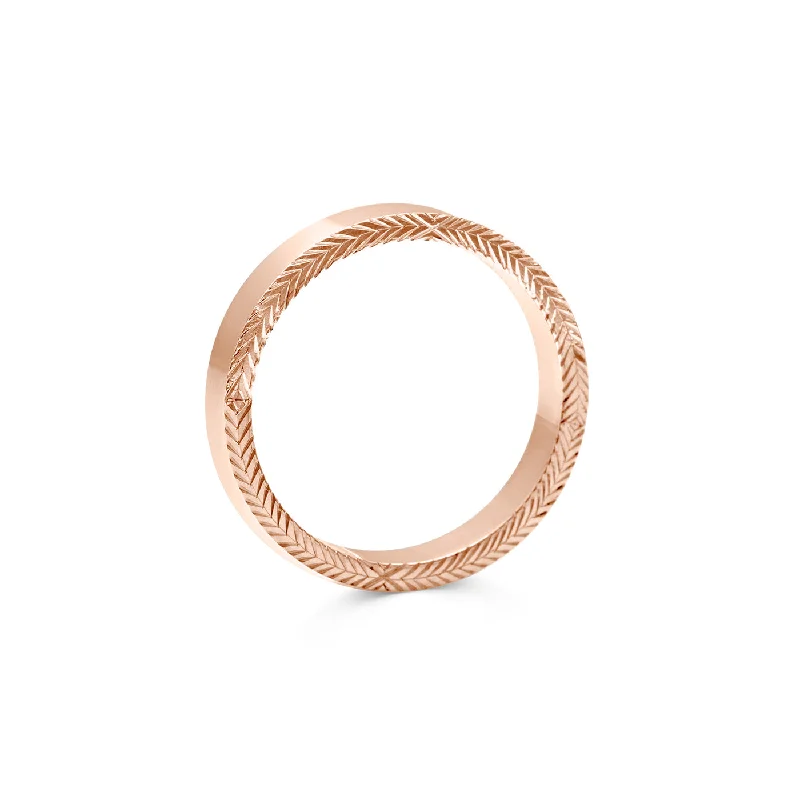 18ct Rose Gold / Custom or 1/2 Size