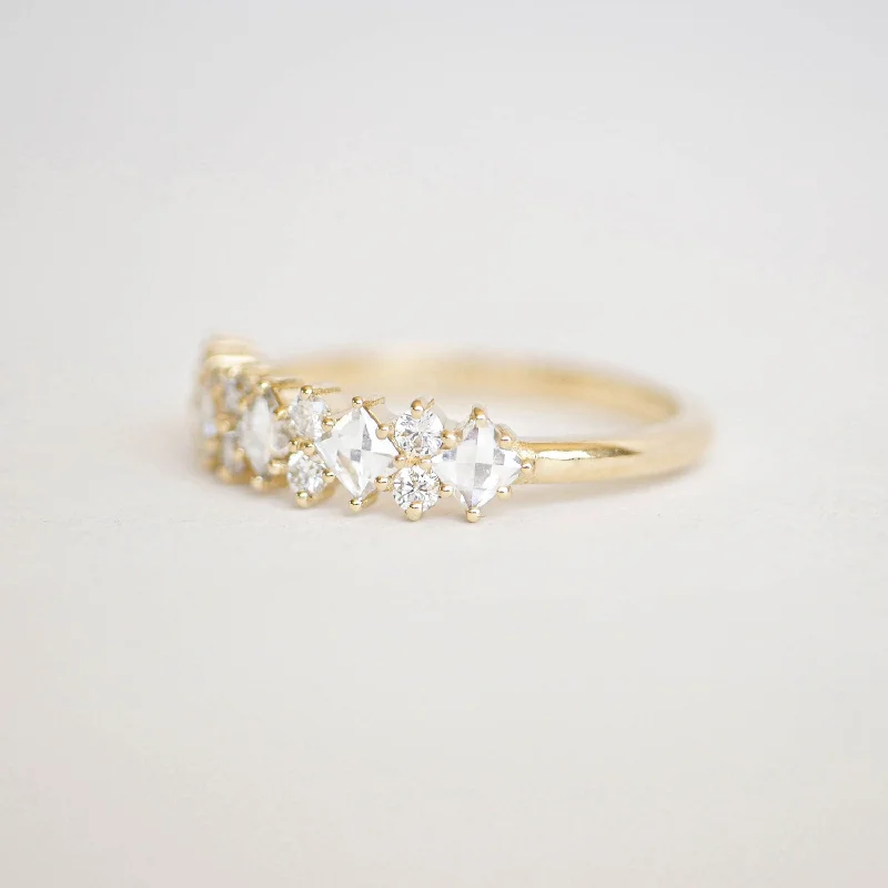 French Cut Diamond Disco Ring