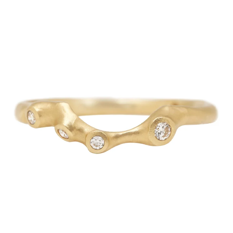 Diamond Barnacle Contour Ring