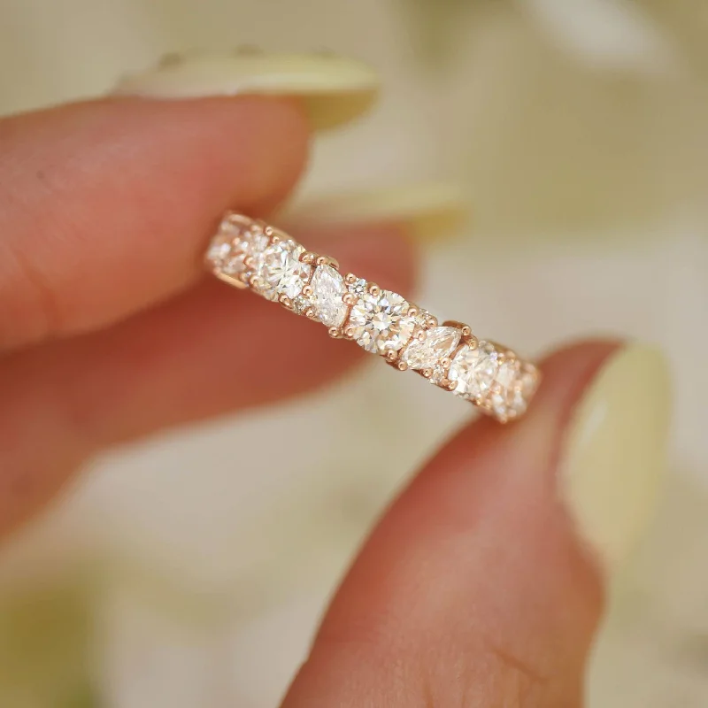 Luxe Marquise Diamond Mosaic Confetti Band