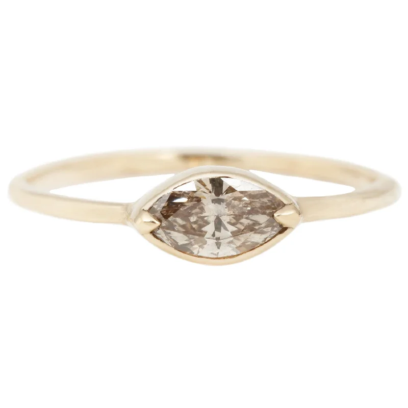 Champagne Diamond Marquise Ring