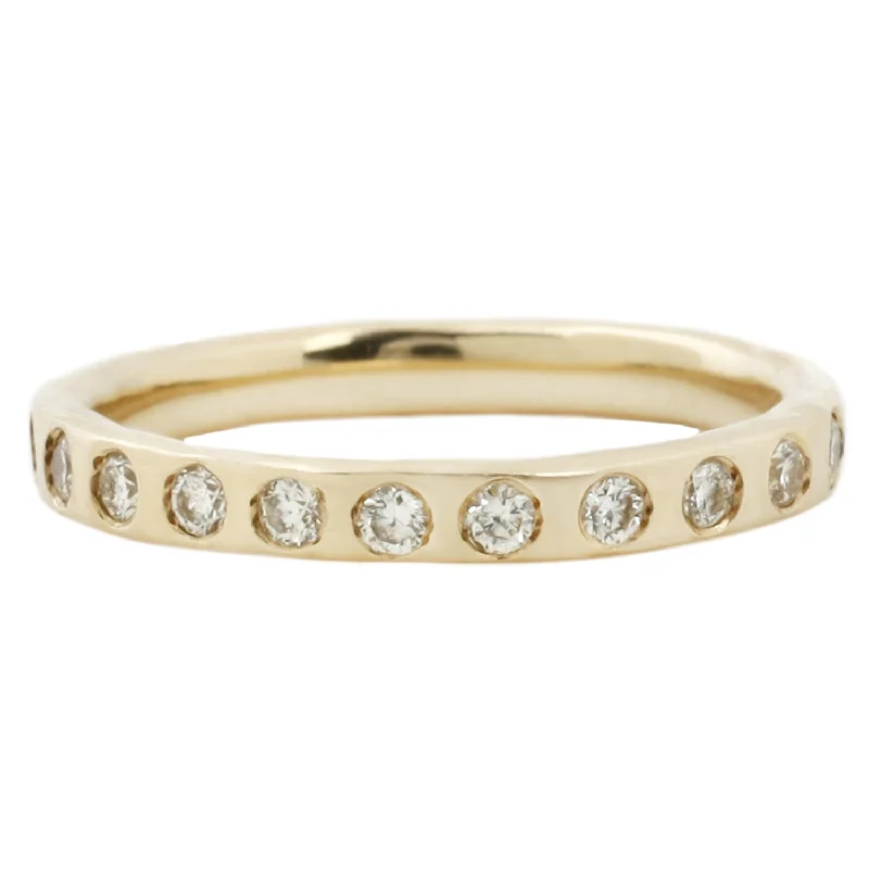 Canary Diamond Eternity Band