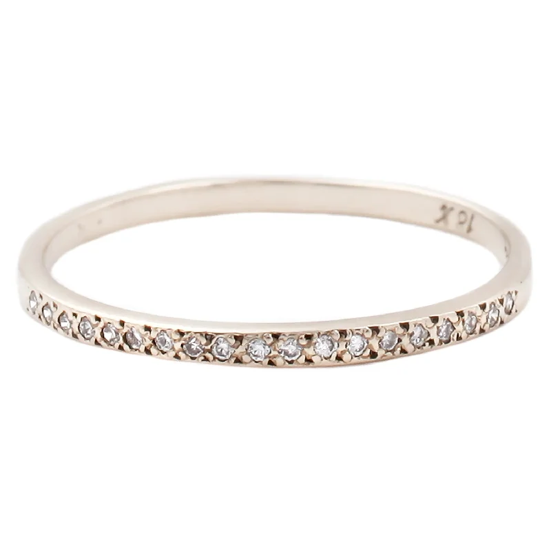 White Gold Diamond Half Eternity Band