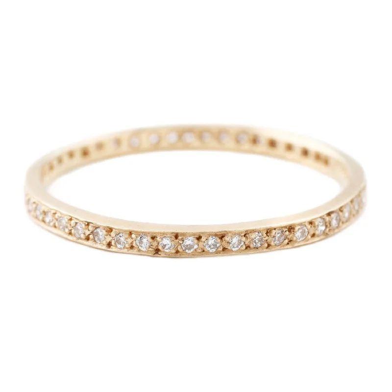 Yellow Gold Diamond Eternity Band