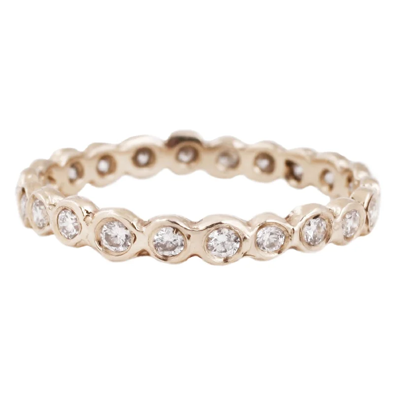 White Diamond Circle Eternity Band