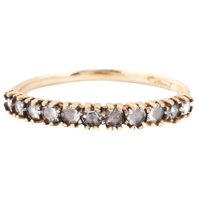 Half Eternity Antique-y Diamond Ring