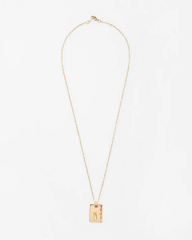 Gold Star Sign Necklace Gemini