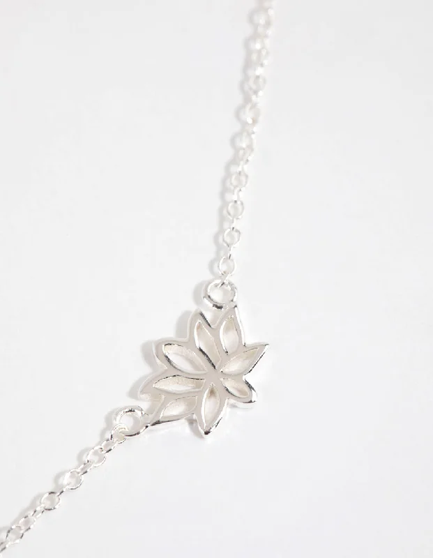 Sterling Silver Lotus Necklace