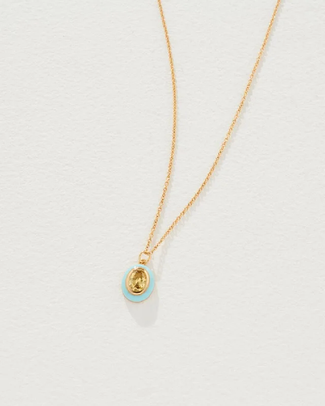 Theodora Necklace in Blue