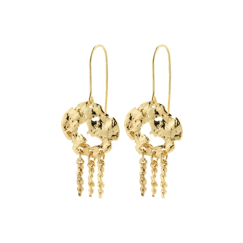 SMILE recycled earrings gold-plated