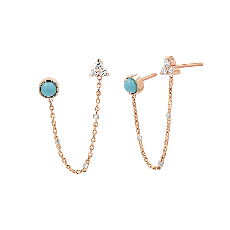 14K Rose Gold / Pair