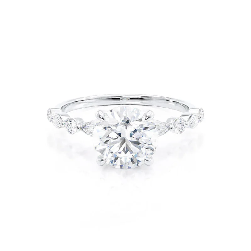 ALLURE - Round Lab Diamond 950 Platinum Scatter Ring