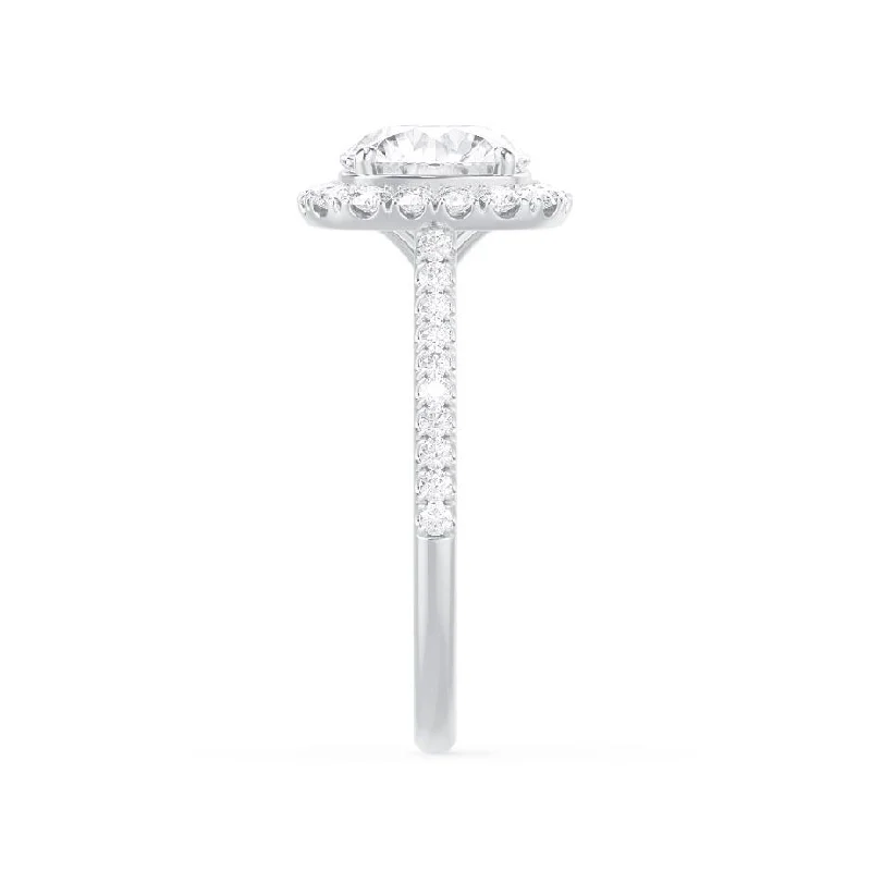 DARLEY - Elongated Cushion Lab Diamond Platinum Halo