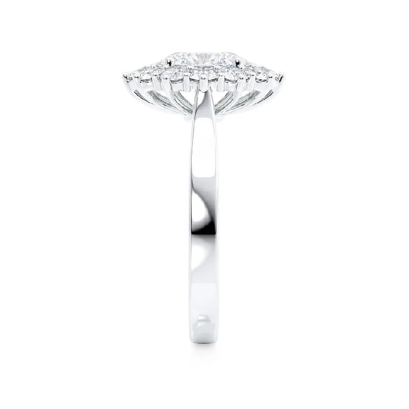 DIANA - Iconic Oval Lab Diamond Platinum 950 Halo