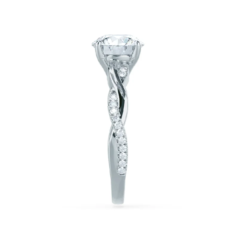 EDEN - Oval Lab Diamond Platinum Vine Solitaire