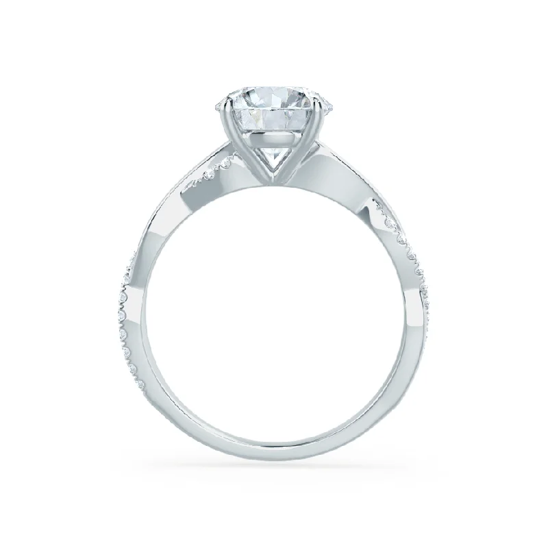 EDEN - Oval Lab Diamond Platinum Vine Solitaire