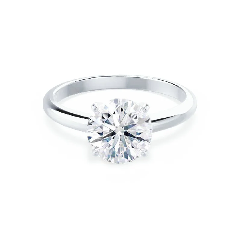 GRACE - Round Lab Diamond Platinum Solitaire