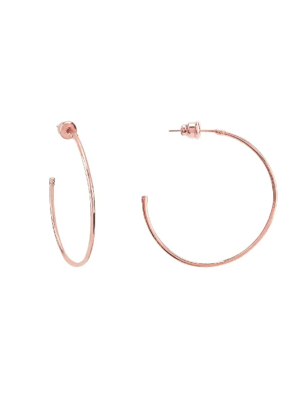 Hoop Earrings 4Cm Rosegold