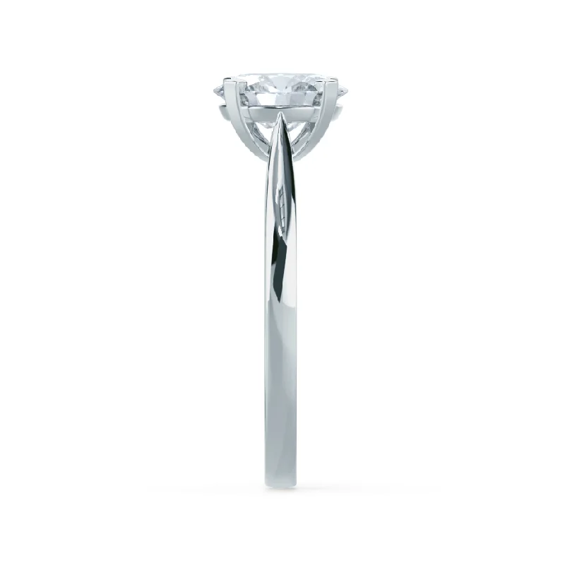 ISABELLA - Oval Lab Diamond 950 Platinum Solitaire