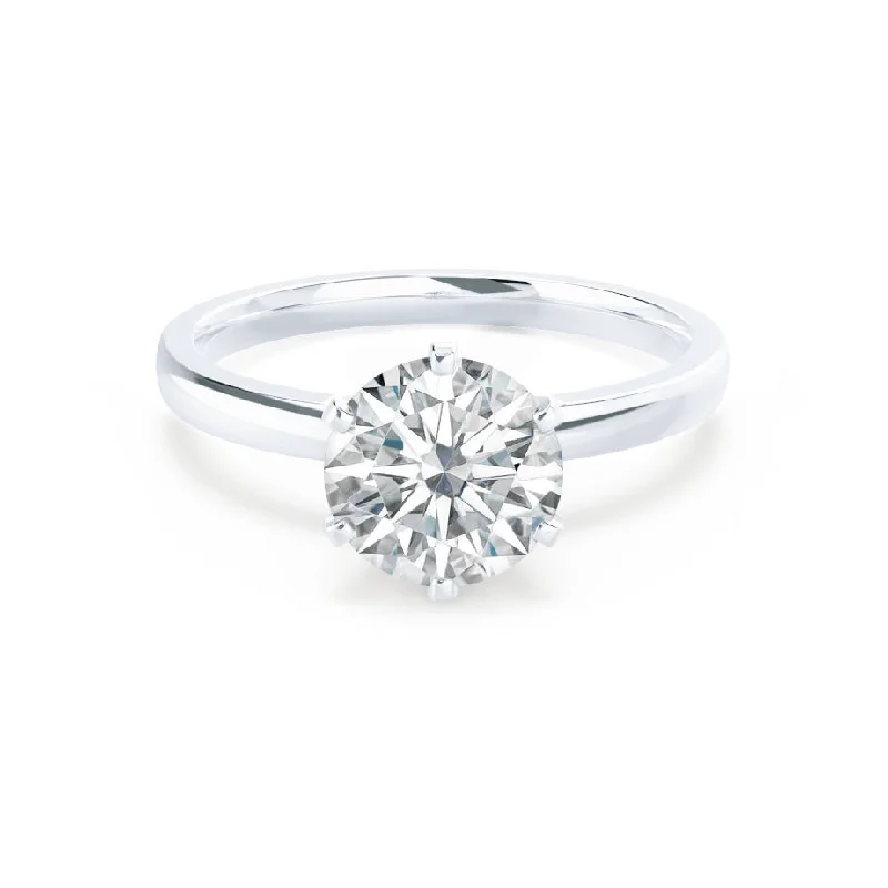 JULIET - Round Lab Diamond 950 Platinum Solitaire Ring