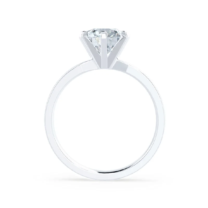 JULIET - Round Lab Diamond 950 Platinum Solitaire Ring