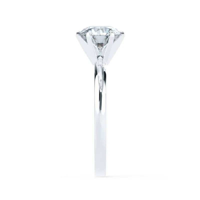 JULIET - Round Lab Diamond 950 Platinum Solitaire Ring