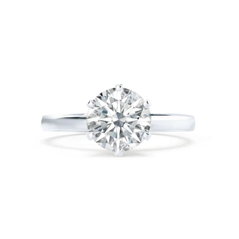 JULIET - Round Lab Diamond 950 Platinum Solitaire Ring