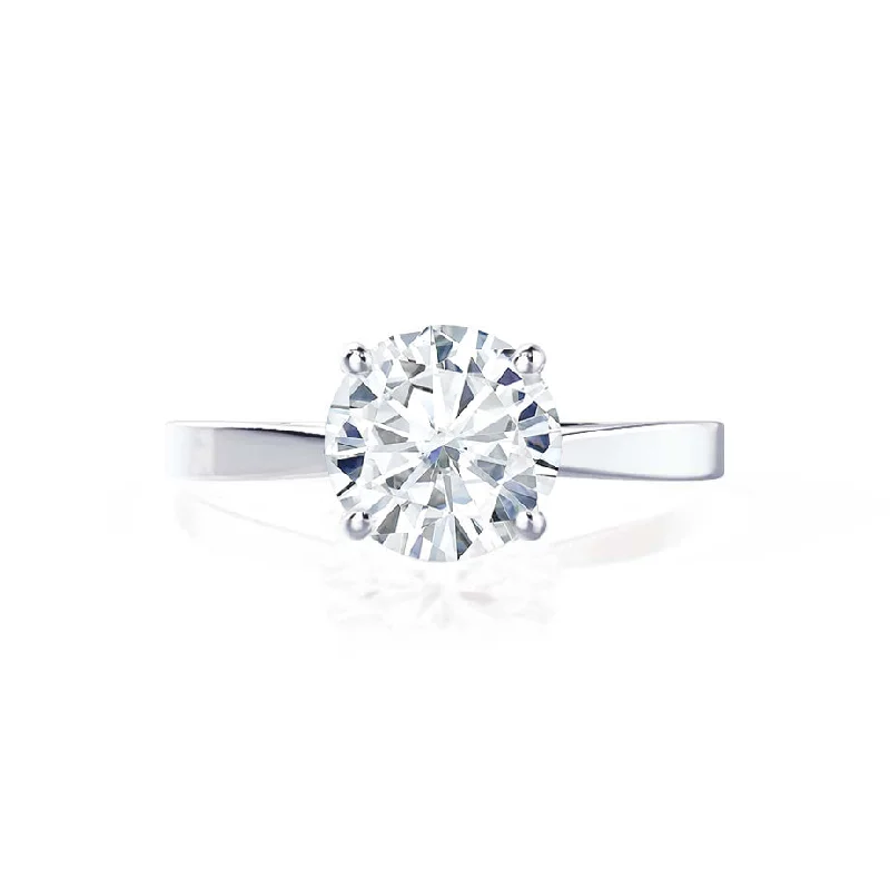 LOTTIE - Round Lab Diamond 4 Claw Solitaire Platinum