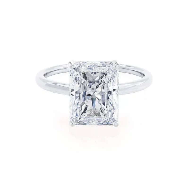 LULU - Radiant Lab Diamond Platinum Solitaire