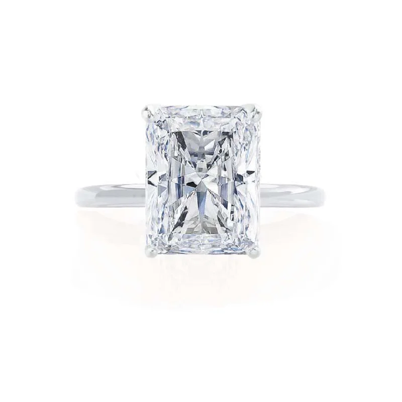 LULU - Radiant Lab Diamond Platinum Solitaire